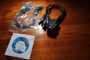 ציוד נוסף - כרטיס פנימי DVR בחיבור_PCI למחשב נייח 4 וידאו 4 סאונד